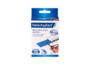 Detectaplast Superstretch Elastische Blauwe Pleister 6 cm x 1 m - 1 stuk