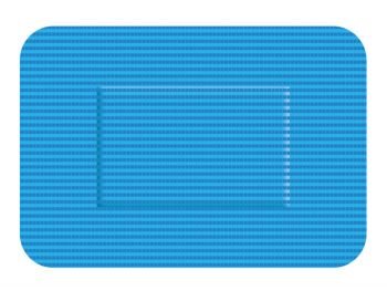 Detectaplast Superstretch Waterbestendig  Elastische Blauwe Pleister 50 x 72 mm - 50 stuks