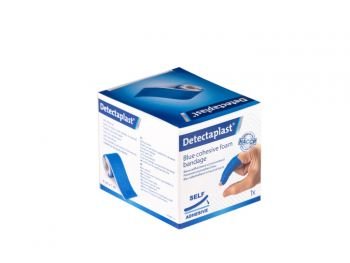 Detectaplast Zelfhechtend Blauw Schuimverband 6 cm x 1 m - 1 stuk