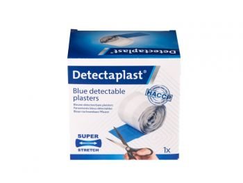 Detectaplast Superstretch Elastische Blauwe Pleister 8 cm x 5 m - 1 stuk