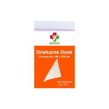 Bemedi Driekante Doek Viscose / katoen 96 x 96 x 136 cm - 1 stuk