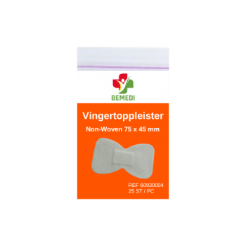 Bemedi Non-Woven Vingertoppleister 75 X 45mm - 25 st/zakje